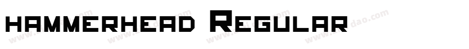 hammerhead Regular字体转换